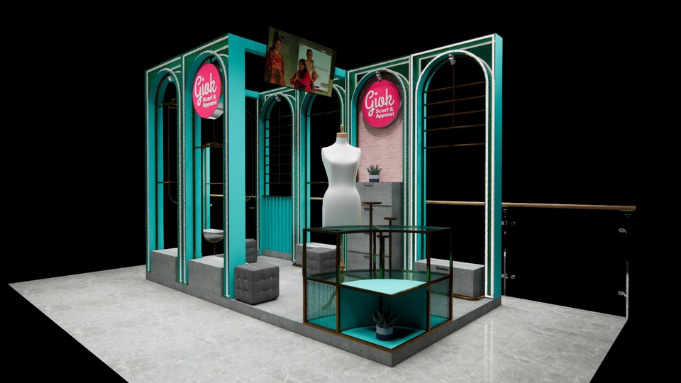 Jasa Desain Kios Minimalis Depan Rumah - jasa desain booth