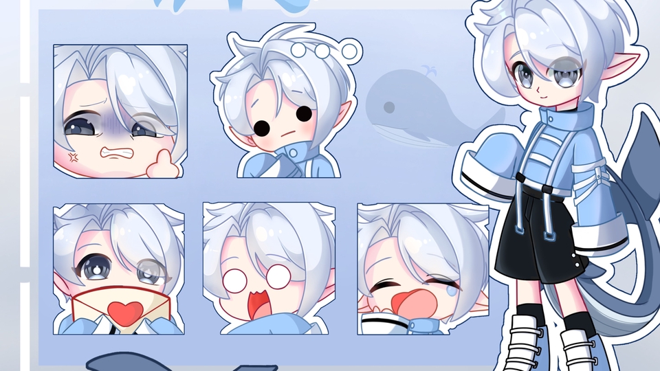 Jasa Desain Sticker LINE - Customer Chibi Emote/Stiker WhatsApp, Youtube, Avatar Sosial Media dll