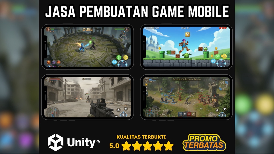 JASA PEMBUATAN GAME MOBILE 2D/3D | MENGGUNAKAN UNITY #1