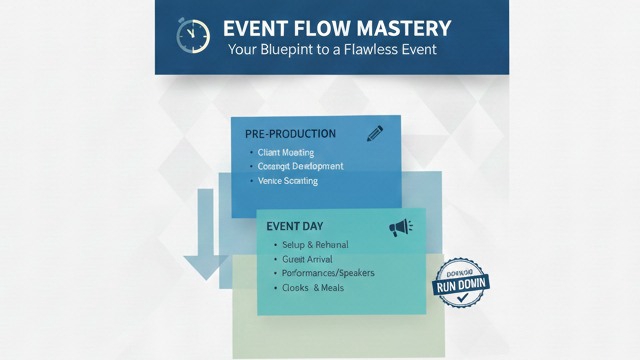 Jasa pembuatan rundown event rapi & jelas. Format Docs/Sheets, bisa custom kebutuhan acara.