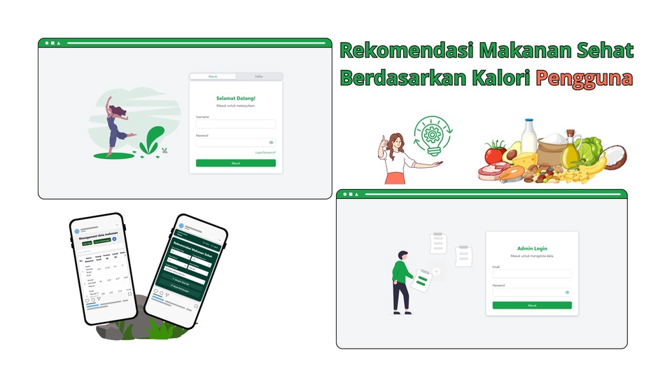 Aplikasi rekomendasi makanan sehat berdasarkan kebutuhan kalori pengguna