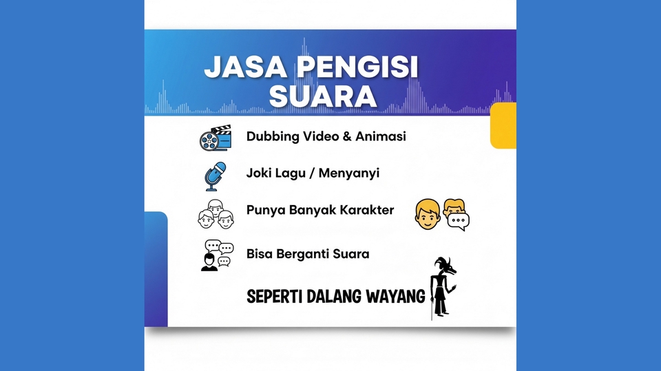 Jasa Voice Over, Dubbing, dan Pengisi Suara Video - Dubbing / Mengisi Suara Video dan Lagu