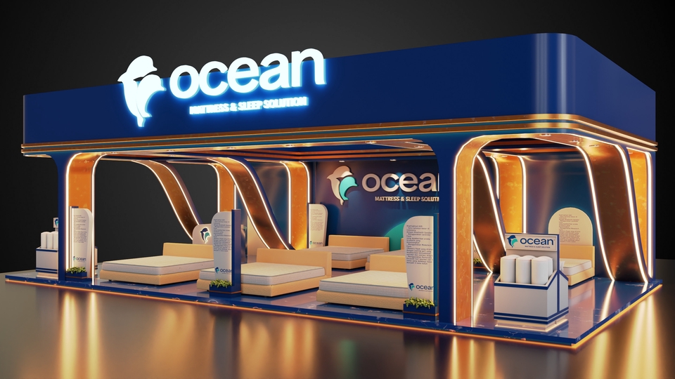 Desain Booth & Kios - Desain & 3D Model Booth Stand - 3