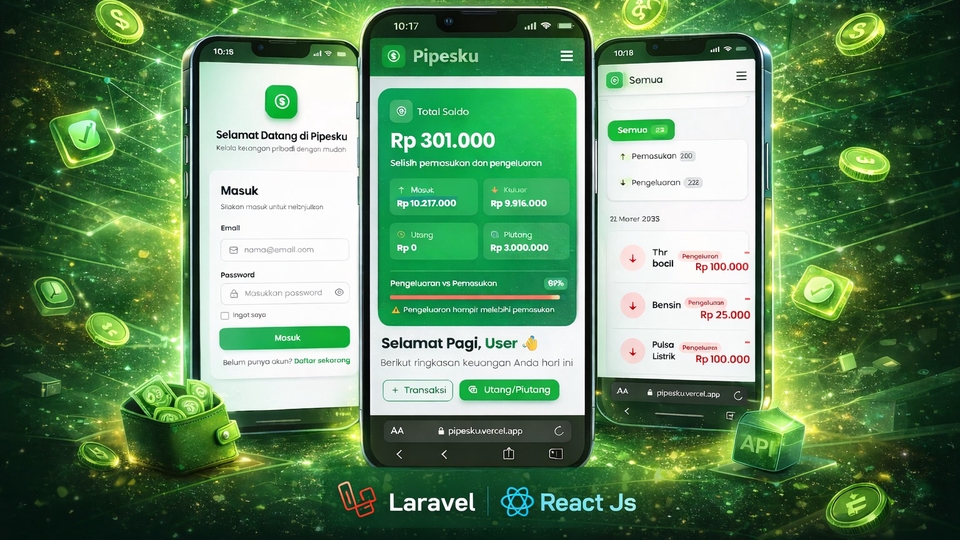 Web Development - Jasa Website & PWA Profesional (Laravel, React, Next.js) + Free Hosting & Desain - 4