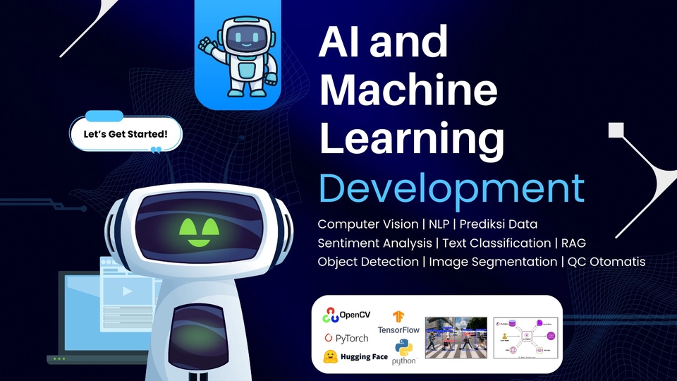 Jasa AI & Machine Learning: Computer Vision, NLP, Prediksi Data, Python, TensorFlow, NLP, OpenCV