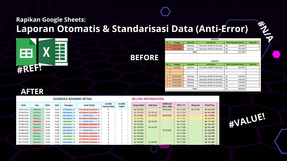 Ubah tabel bulanan manual jadi Database Otomatis, Akurat, dan Bebas Error