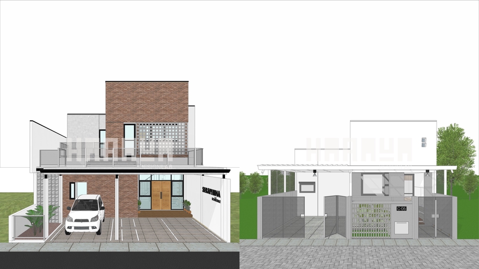 Jasa Gambar 3D Arsitektur dan Produk Visual - Visualisasi 3D Perspektif untuk Desain Arsitektur