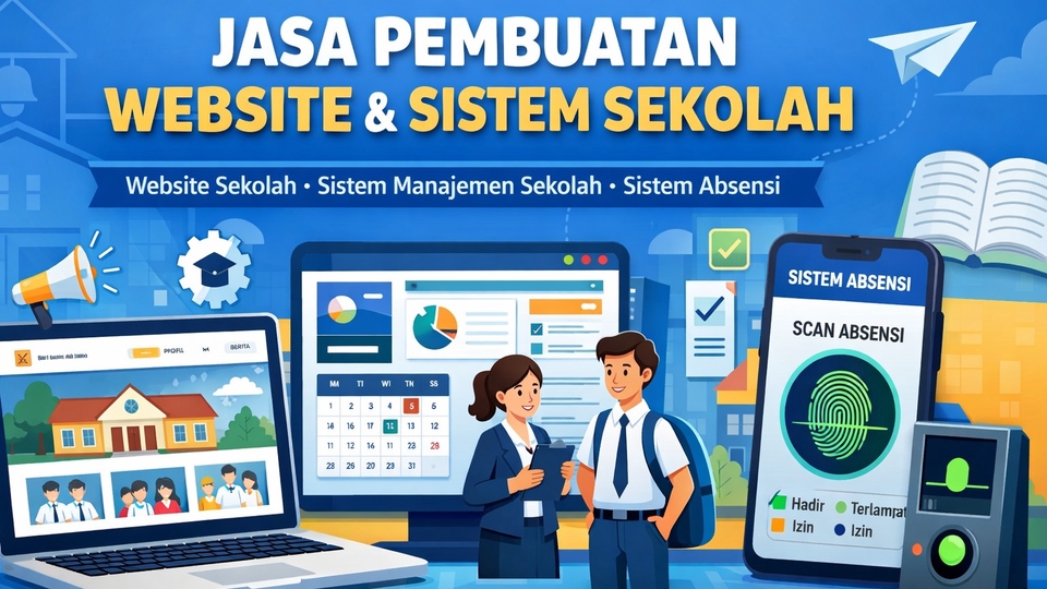 Jasa pembuatan website Company Profile, Toko Online, Website Instansi, Web Sekolah, Web Pondok