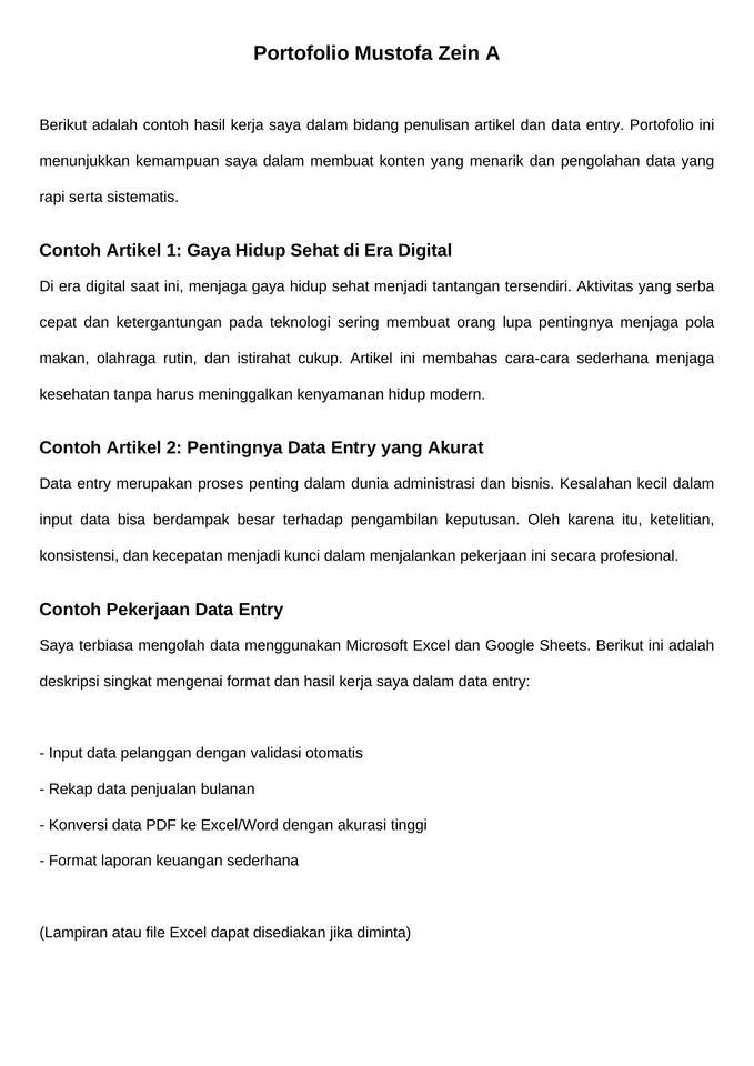 Penulisan Konten - penulisan dokumen  - 2