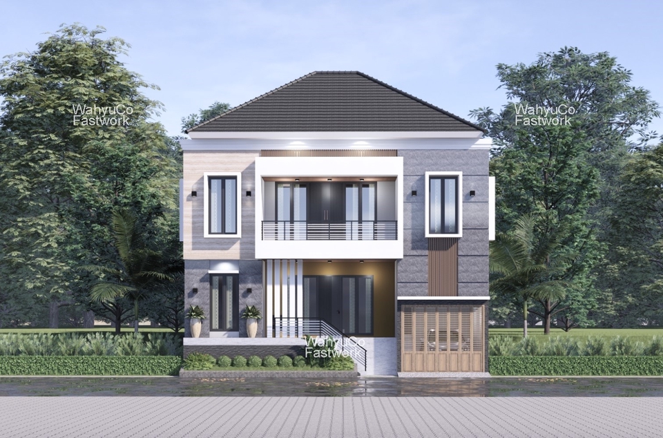 3D & Perspektif - JASA DESAIN 3D EKSTERIOR (3 DESAIN 1 HARGA) - 2