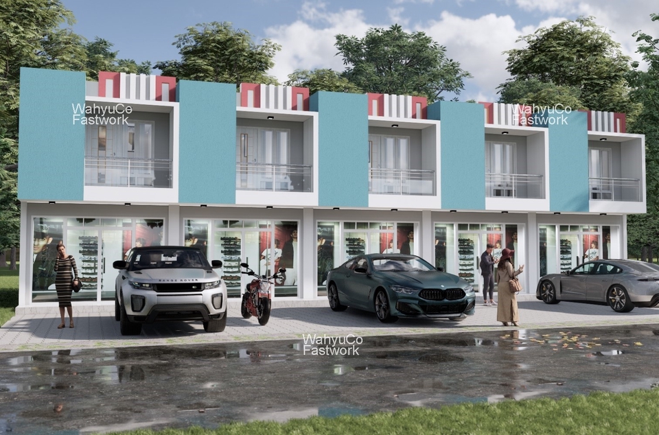 3D & Perspektif - JASA DESAIN 3D EKSTERIOR (3 DESAIN 1 HARGA) - 12