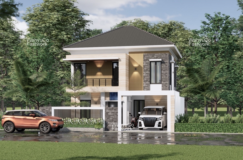 3D & Perspektif - JASA DESAIN 3D EKSTERIOR (3 DESAIN 1 HARGA) - 3