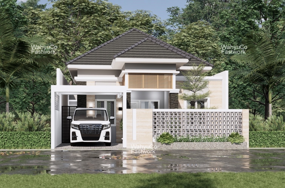 3D & Perspektif - JASA DESAIN 3D EKSTERIOR (3 DESAIN 1 HARGA) - 10