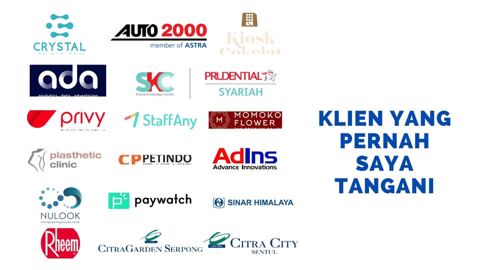 Portofolio Klien Ternama: Astra Daihatsu, Blu by BCA Digital, dan Brand Besar Lainnya.