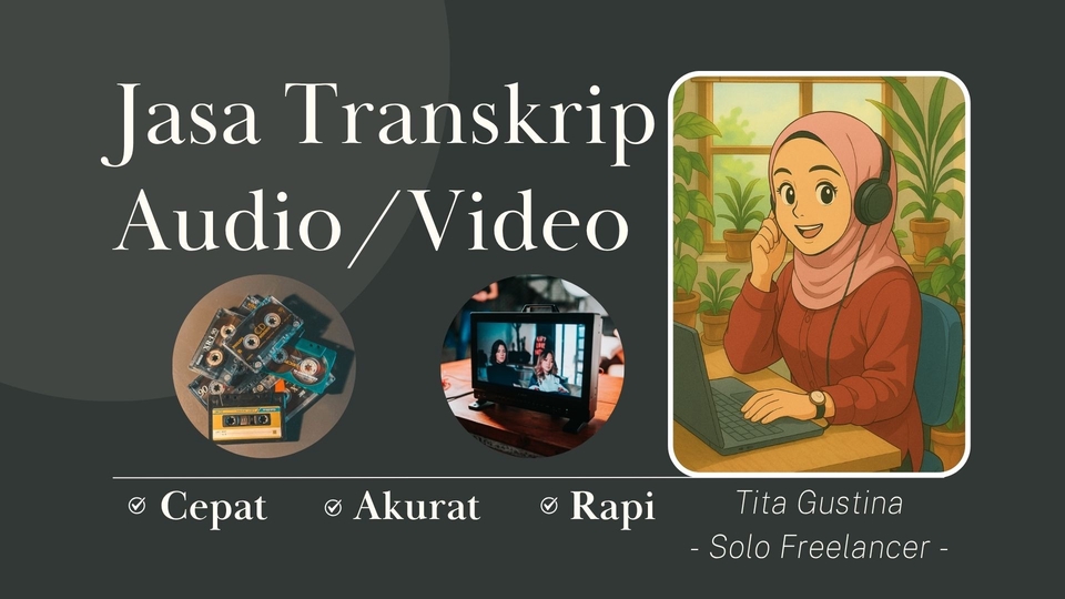 Jasa Transkrip Audio Rekaman Wawancara - Jasa Transkrip Audio/Video