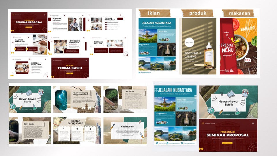 Desain Presentasi & Profesional, Minimalis, & Menarik (Canva) selesai cepat