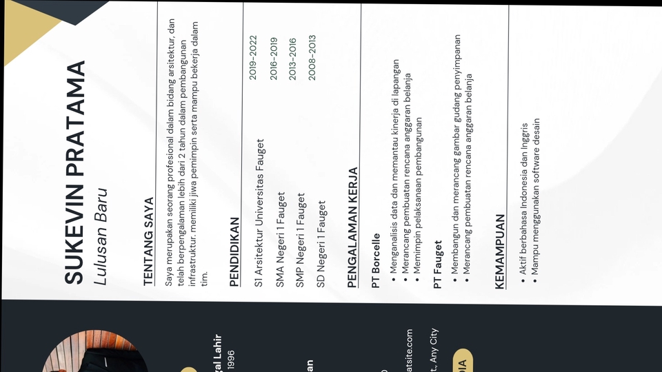 Pembuatan cv kerja 