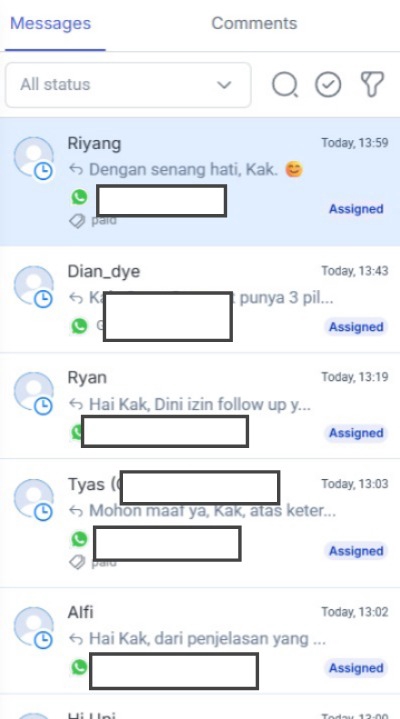 Admin Whatsapp dengan Qontak