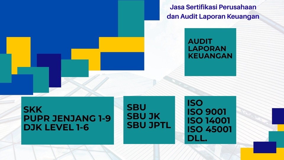 Jasa Akuntansi dan Konsultan Keuangan - Berbagai Sertifikasi Perusahaan dan Audit Laporan Keuangan yang berizin Kemenkeu