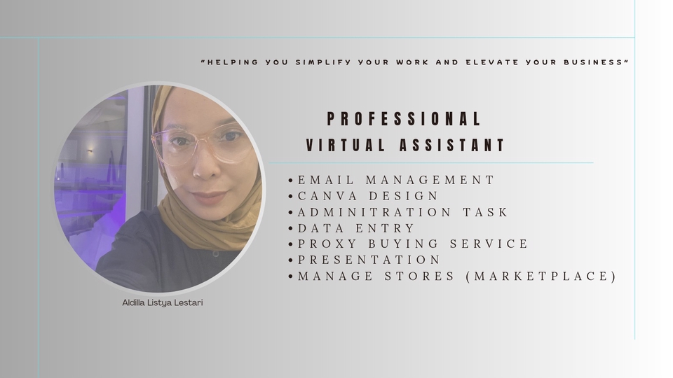 Virtual Assistant Profesional l Buying Service