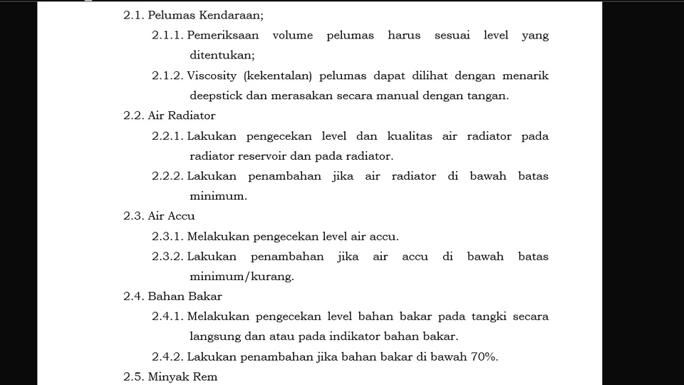 Jasa Pembuatan SOP Perusahaan / Konsultan SOP - Pengetikan SOP