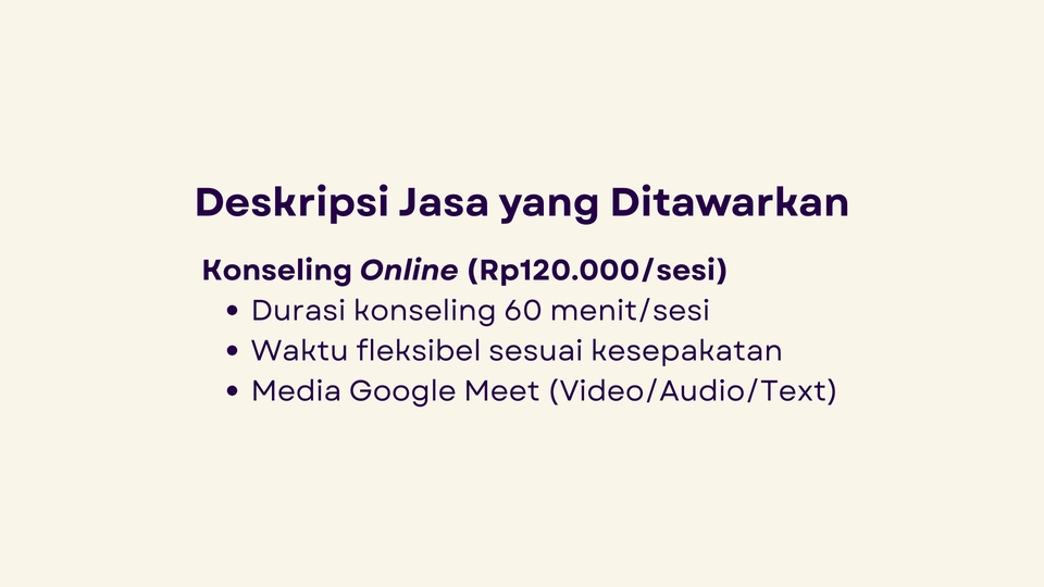 Konseling Psikolog - Jasa Konseling/Konsultasi Psikologis - 5