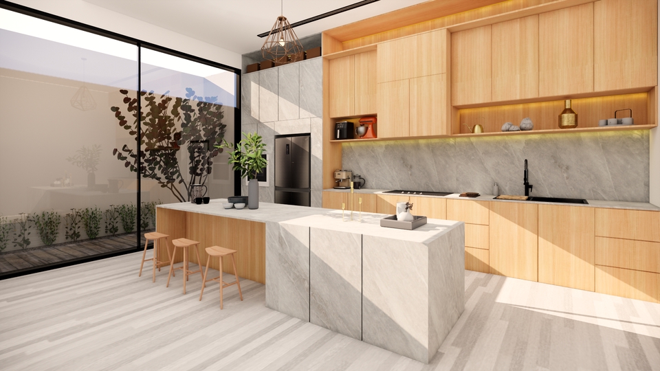 Desain Furniture - Jasa Desain Interior 3D Furniture Rumah / Komersil / Kantor Murah - 2