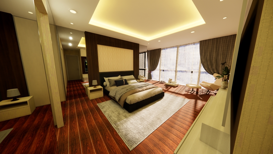 Desain Furniture - Jasa Desain Interior 3D Furniture Rumah / Komersil / Kantor Murah - 9