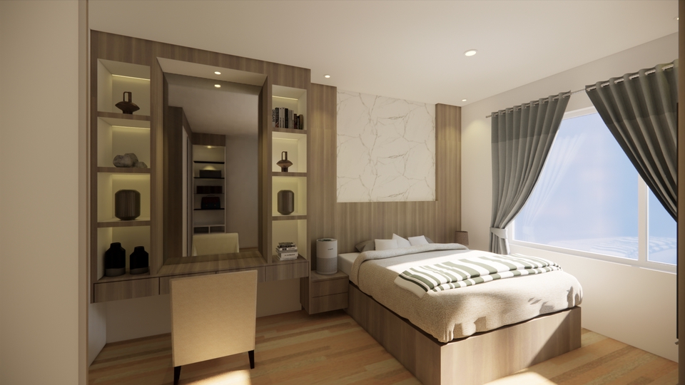 Desain Furniture - Jasa Desain Interior 3D Furniture Rumah / Komersil / Kantor Murah - 7