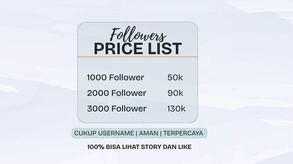 Jasa Tambah Followers dan Likes Sosial Media Permanen - Followers Permanen Real Aktif Bisa Lihat Story Dan Like