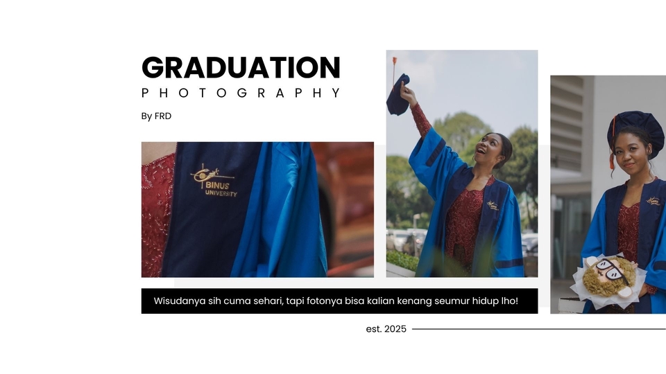 Freelance graduation, event, family, friends photography di Jakarta Tangerang Selatan dan sekitarnya