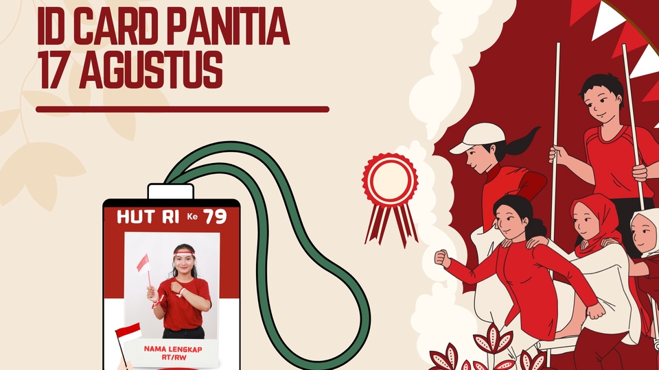 Jasa Desain ID Card Karyawan - ID CARD PANITIA 17 AGUSTUS