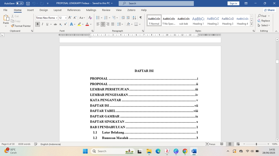 Pengetikan Umum - Pengetikan Dan Editing Dokumen (< 1 hari jadi) - 3