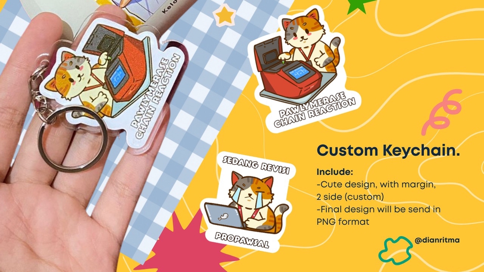 Sticker and Keychain Design