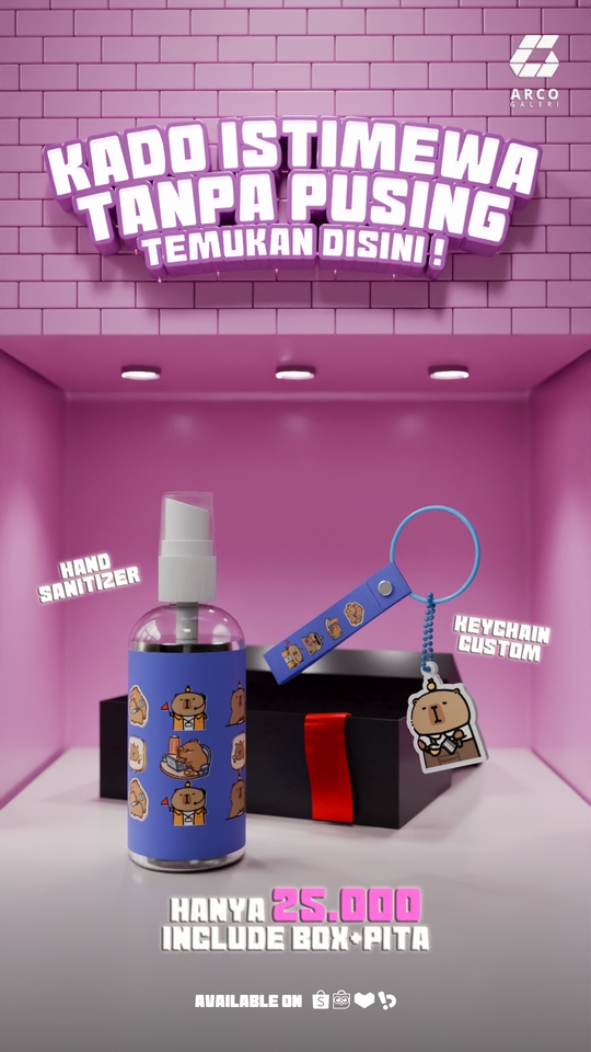 Desain Booth & Kios - Spesialis 3D objek: booth, produk, display. Clean look, cocok untuk presentasi & promosi. - 2