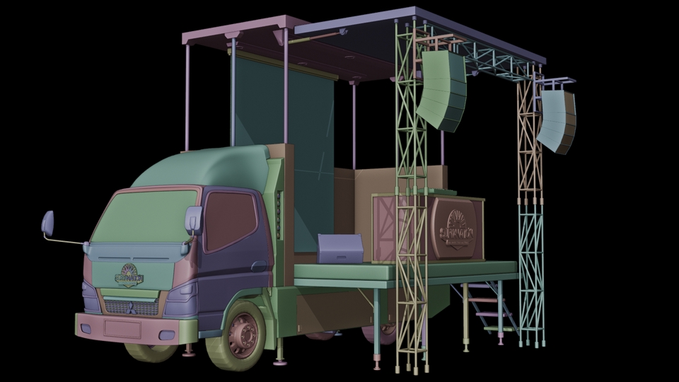 Desain Booth & Kios - Spesialis 3D objek: booth, produk, display. Clean look, cocok untuk presentasi & promosi. - 13