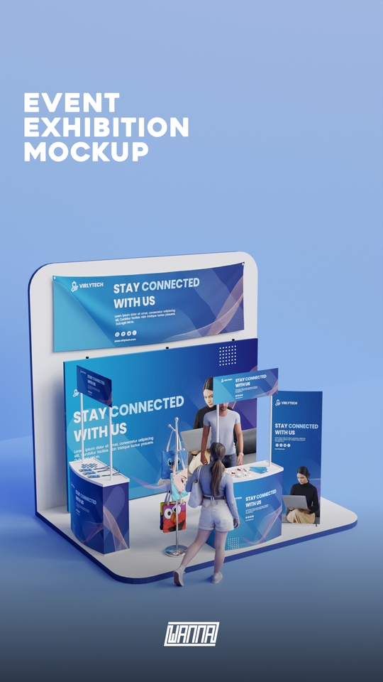 Desain Booth & Kios - Spesialis 3D objek: booth, produk, display. Clean look, cocok untuk presentasi & promosi. - 6