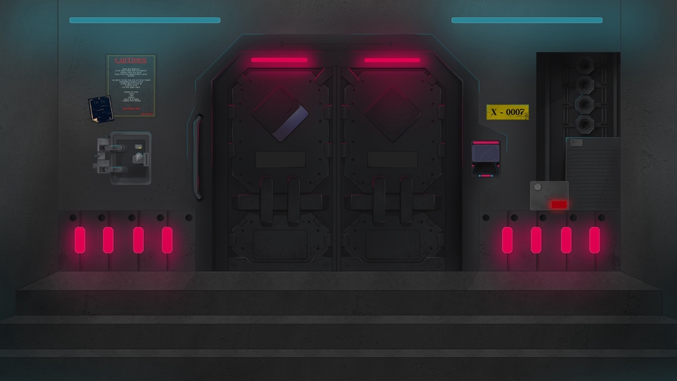 Jasa Gambar Ilustrasi Profesional dan Kreatif - Background/Environmental Art - Metal Door for Game