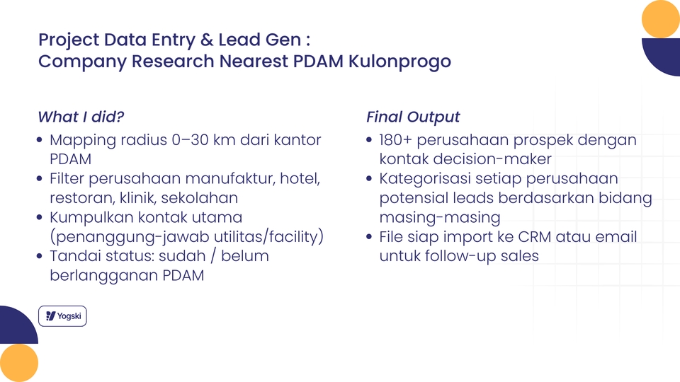 Scraping Data - Lead Generation Spesialis & Data Management : Prospects Berkualitas, Waktu Cepat, Hasil Terukur - 5