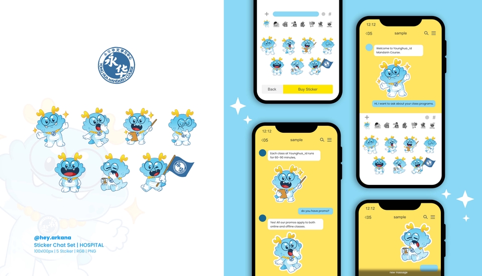 Stiker LINE - Jasa Pembuatan Sticker Chat – Simple, Lucu, dan Memiliki Identitas Visual yang Kuat - 8