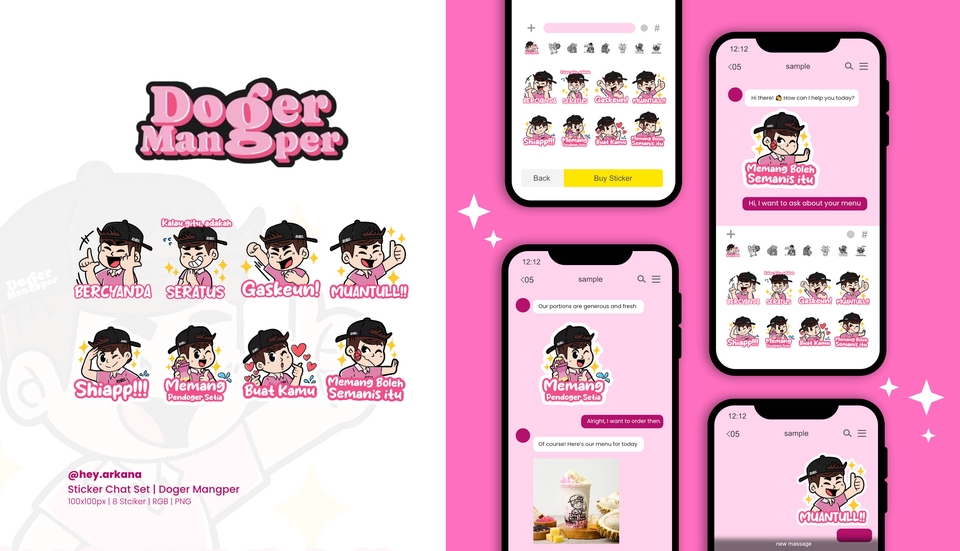 Stiker LINE - Jasa Pembuatan Sticker Chat – Simple, Lucu, dan Memiliki Identitas Visual yang Kuat - 4
