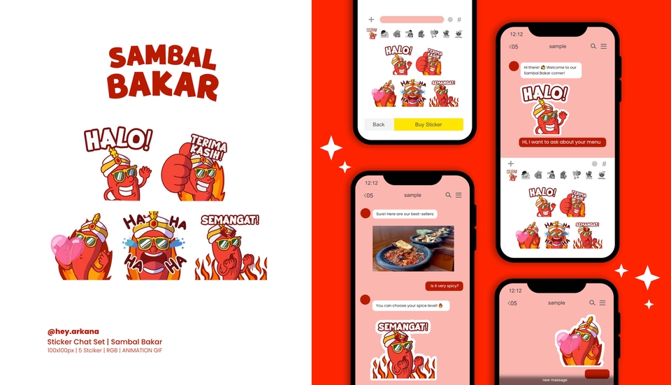 Stiker LINE - Jasa Pembuatan Sticker Chat – Simple, Lucu, dan Memiliki Identitas Visual yang Kuat - 6