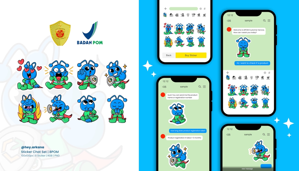 Stiker LINE - Jasa Pembuatan Sticker Chat – Simple, Lucu, dan Memiliki Identitas Visual yang Kuat - 7