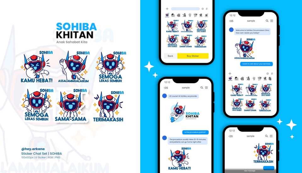 Stiker LINE - Jasa Pembuatan Sticker Chat – Simple, Lucu, dan Memiliki Identitas Visual yang Kuat - 10
