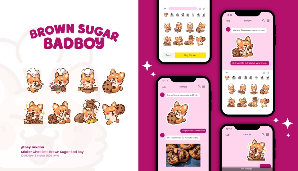 Stiker LINE - Jasa Pembuatan Sticker Chat – Simple, Lucu, dan Memiliki Identitas Visual yang Kuat - 2