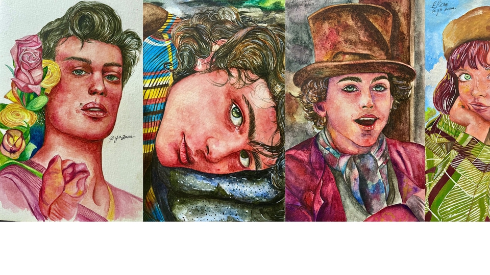 Jasa Lukis Wajah Realistik dan Artistik - Painting Potrait 