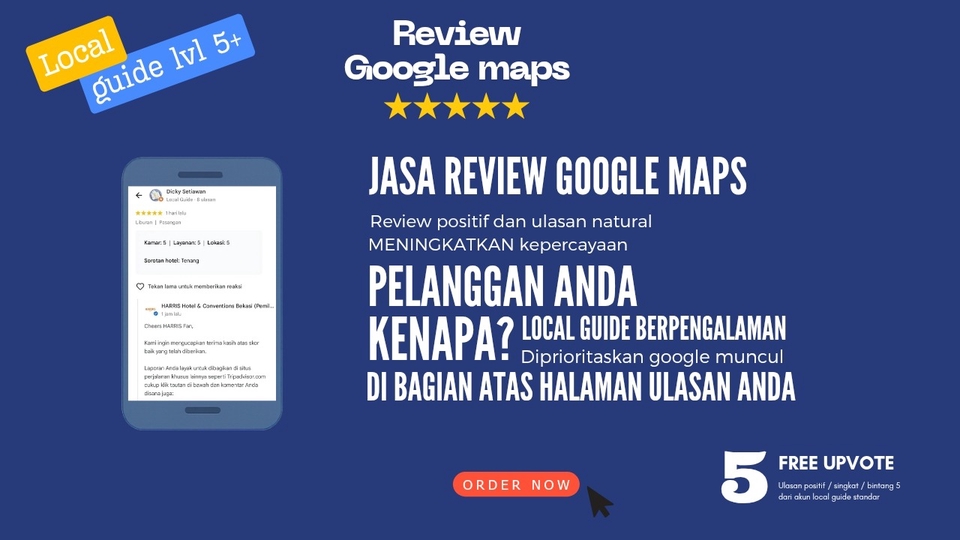 Jasa Pembuatan Google Maps Lokasi Bisnis Anda - Jasa review google maps, by local guide level 5+, Review positif & natural