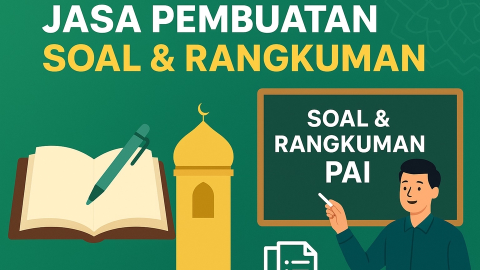 Jasa Pembuatan Modul Pembelajaran Profesional dan Interaktif - Jasa Pembuatan Soal & Rangkuman Materi PAI SD–SMA