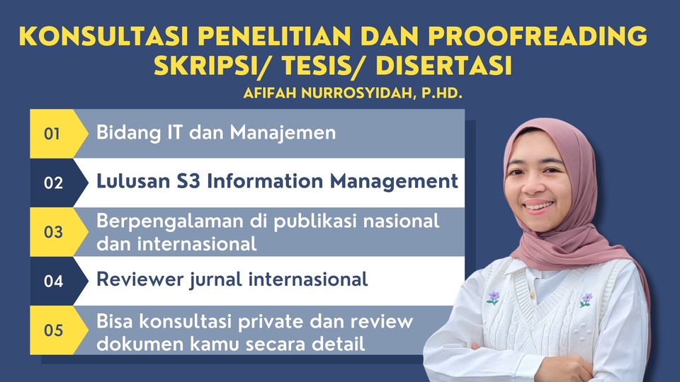 Konsultasi Penelitian S1/ S2/ S3 (Bidang IT dan Manajemen ONLY)