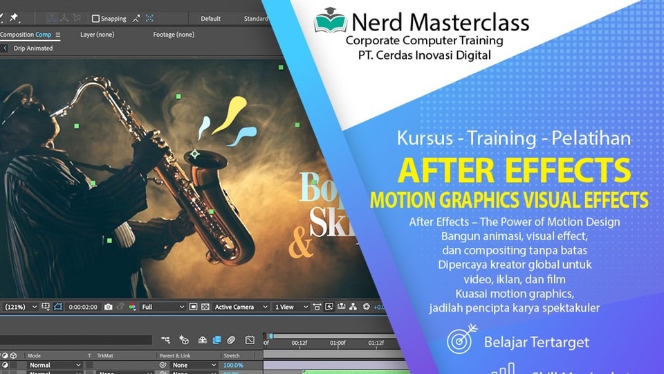 Belajar, Bimbel dan Berbagai Kursus Online - Inhouse Training Pelatihan After Effects ~ Motion Graphics & Visual Effects